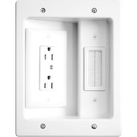 On-Q HT2102WHV1 Flat Panel TV Connection Kit 