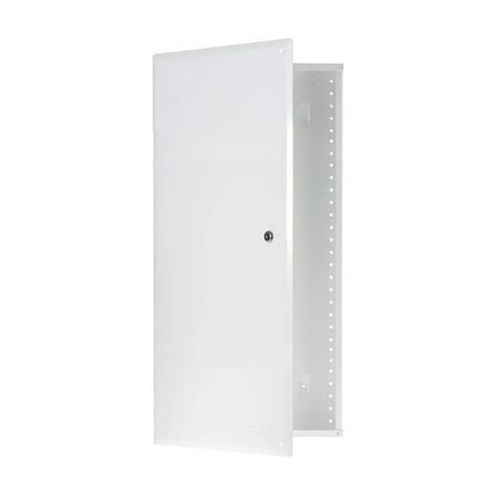 On-Q EN2850 28' Hinged Door Cover Metal Enclosure, White 