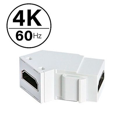 On-Q WP124KWH 4k HDMI Keystone Insert, White 