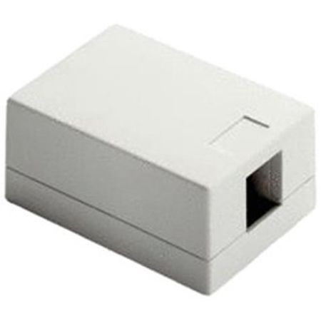 On-Q WP3501WH Surface Mount Box, 1-Port, White 