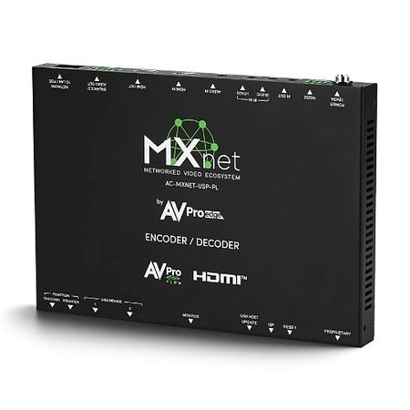 AVPro Edge AC-MXNET-USP-PL 4K60 H.265/264 AV over IP Transceiver with AVPro Flow 