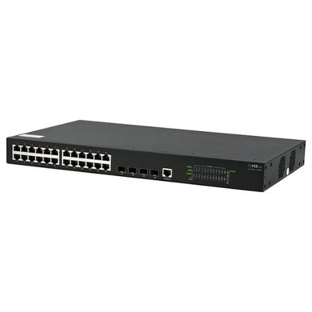 AVPro Edge AC-MXNET-SW24E E-Series 24-Port 1G (Copper) MXnet Switch with (4) 1G SFP Stacking Ports 