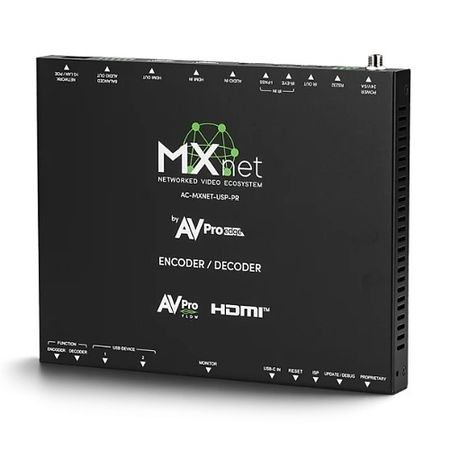 AVPro Edge AC-MXNET-USP-PR MXnet USP Pro Transceiver with AVPro Flow, 4K60 Encoding / 8K30 Decoding 