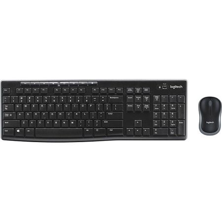 Logitech 920-004536 Computer Keyboard and Mouse Kit, Wireless Combo MK270 