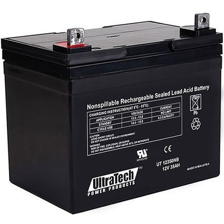 UltraTech IM-12350NB 12V 35AH Sealed Lead Acid Battery, NB Terminal 