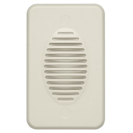 ADI PRO 0E-1GANGCHIM Single Gang, Flush Mount Chime with Volume Control and Single, Dual and Fading Tones, White 