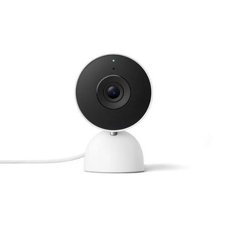 Google Nest Cam Indoor Wired 3rd Gen, Snow 
