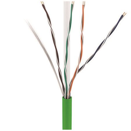 ADI PRO 0E-CMP6GNPP CAT6+ Plenum Cable, 23/4 Solid BC, Unshielded, UTP, CMP/FT6, 1000 Express Box, Green 