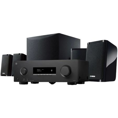Yamaha YHT-4970UBL 5.1-Channel Home Theater System with Dolby Atmos and DTS Virtual:X Audio, Bluetooth, Black 