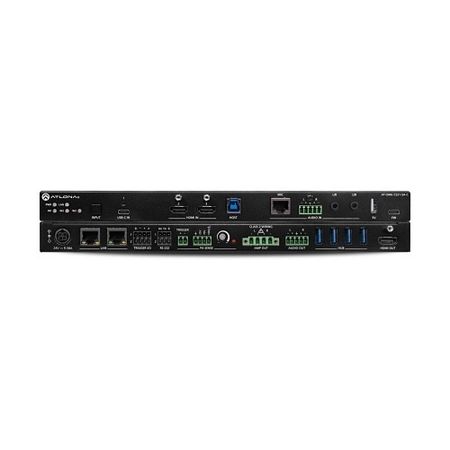 Atlona AT-OME-CS31-SA-C Three-Input USB-C and HDMI Switcher, Mixer Amplifier, and USB Hub 