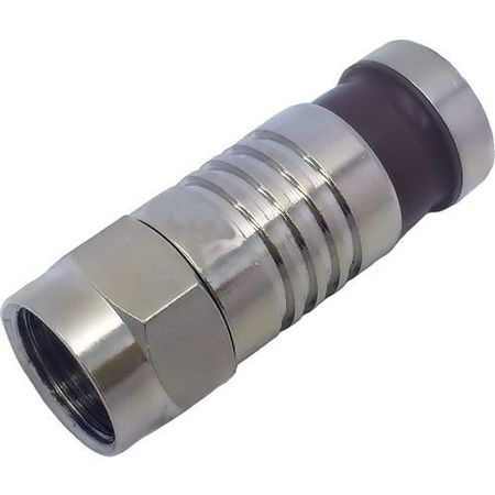 ADI PRO 0E-FC6TP F Plug Compression RG6 PVC 50 Ohms, 10-Pack 