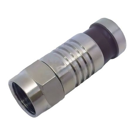 ADI PRO 0E-FC6QTP Female Plug Compression RG6 Quad Shield 50 Ohms, 10-Pack 