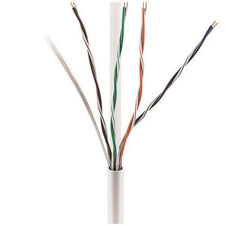 ADI PRO 0E-CMP6WHR CAT6 Plenum Cable, 23/4 Solid BC, Unshielded, UTP, CMP/FT6, 1000 Express Box, White 