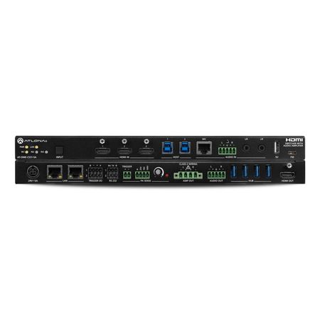 Atlona® Omega Three-Input Switcher for HDBaseT™ and HDMI Signals, Mixer Amplifier, and USB Hub - HDMI 