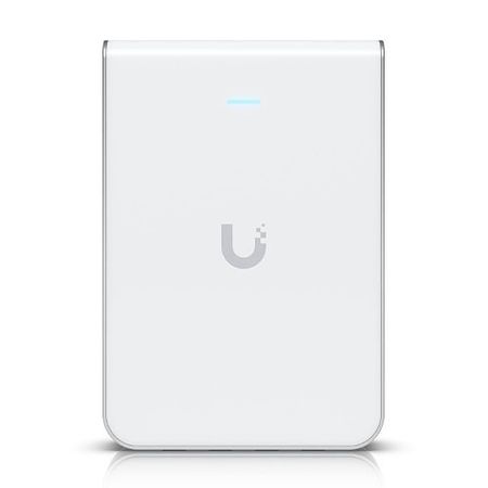 Ubiquiti U6-IW-US Wall-Mounted WiFi 6 AP with 6-Spatial Streams and Built-In 4-Port Switch 