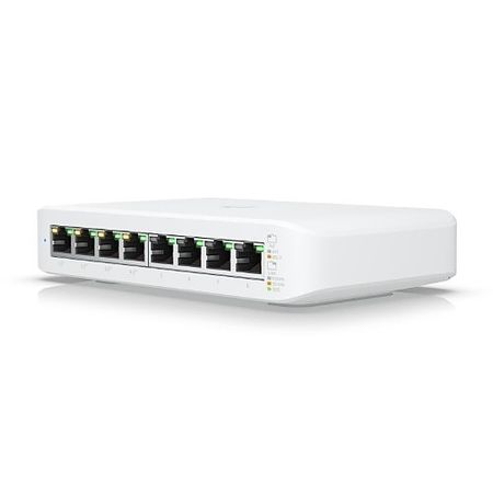 Ubiquiti USW-LITE-8-POE 8-Port Lite 8 PoE Layer 2 Switch, White 