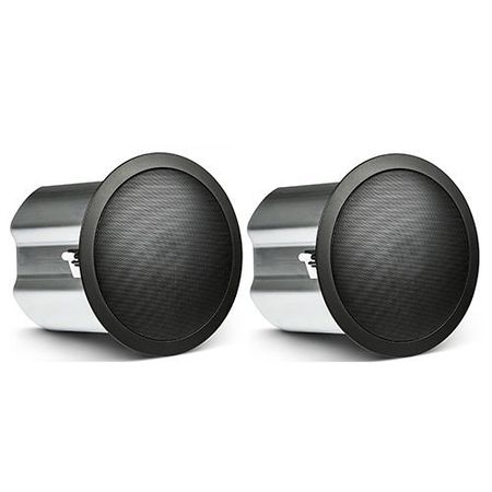 JBL Professional Control 16C/T 2-Way 6.5 Coaxial Ceiling Loudspeaker  Pair  Black                                              