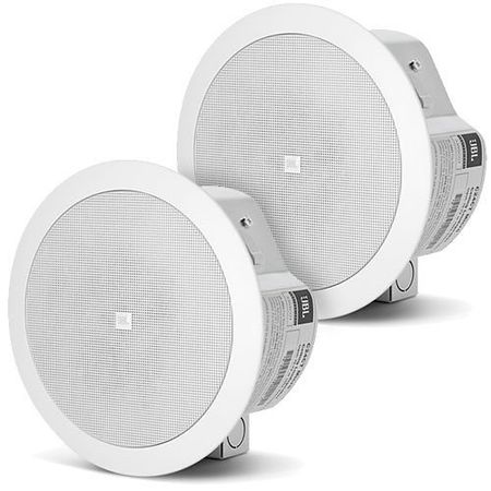 JBL Professional Control 24CT MICRO Background Music  Ceiling Loudspeaker  Pair  White                                          