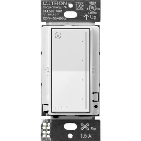 Lutron® RadioRA 3 Sunnata Touch Fan Control  4-Speed - White                                                                   
