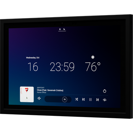 Control4® T5 Series In-Wall Touchscreen - 8 | Midnight Black