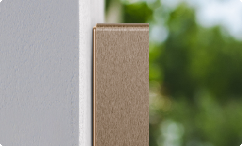 Install profile shot of the Control4 Chime Pro and Junction Box
