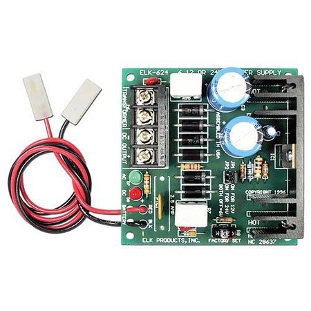 ELK P624 6  12 or 24 Volt DC Power Supply and Battery Charger                                                                   