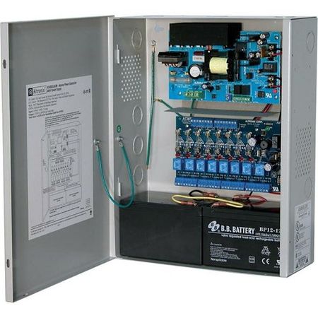 Altronix AL600ULACM Access Power Controller with Power Supply Charger  Fused Relay Outputs  12/24VDC at 6A  BC400 Enclosure     