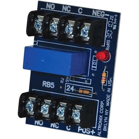 Altronix RB524 Relay Module  24VDC  DPDT Contacts at 5A/220VAC or 28VDC                                                         