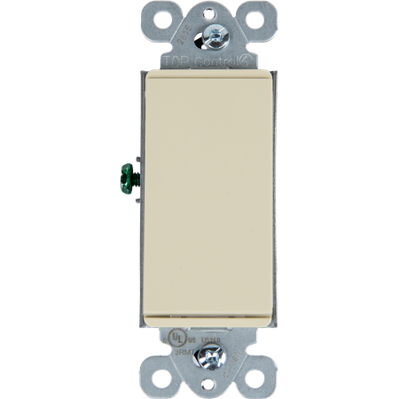 Control4® Contemporary 120-277V  15A Mechanical Switch   - Ivory                                                               
