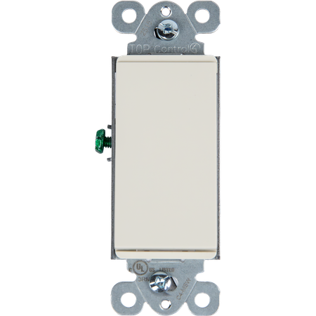 Control4® Contemporary 120-277V  15A Mechanical Switch   - Biscuit                                                             