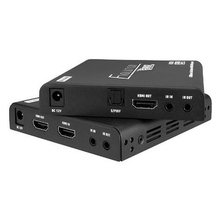 Evolution EVEX4K70 4K HDMI Extender with Digital Audio Breakout  HDMI Loop-out  IR and PoE                                      