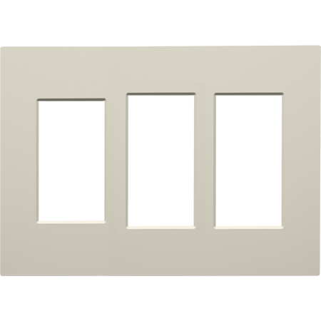 Control4® Contemporary 3 Gang Combo Faceplate- Biscuit                                                                         