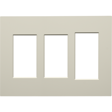 Control4® Contemporary 3 Gang Combo Faceplate - Biscuit