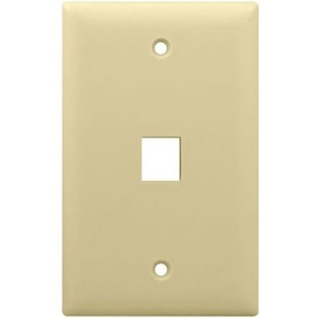 On-Q WP3401LA 1-Gang  1-Port Wall Plate  Light Almond                                                                           