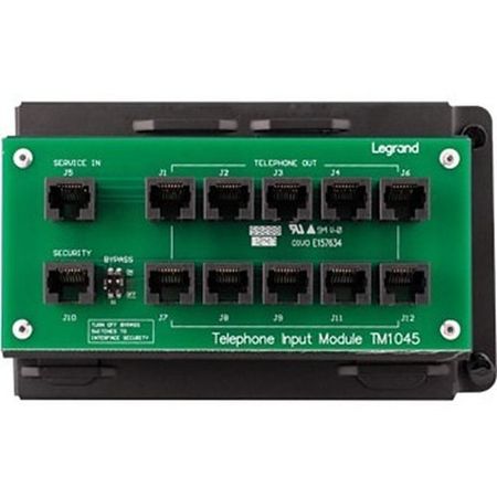 On-Q TM1045 10-way RJ45 Telephone Module with RJ31X                                                                             