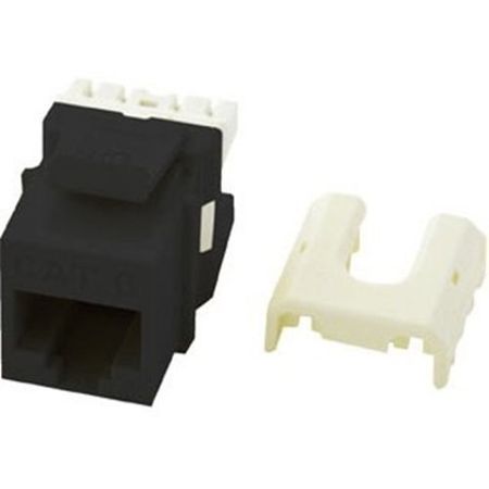 On-Q WP3476BK CAT6 Quick Connect RJ45 Keystone Insert  Black                                                                    