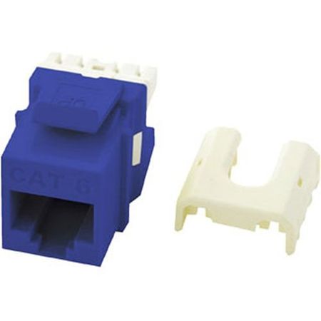 On-Q WP3476BE CAT6 Quick Connect RJ45 Keystone Insert  Blue                                                                     