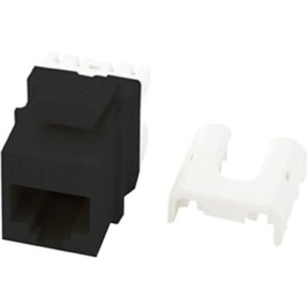 On-Q WP3475BK CAT5e Quick Connect RJ45 Keystone Insert  Black                                                                   