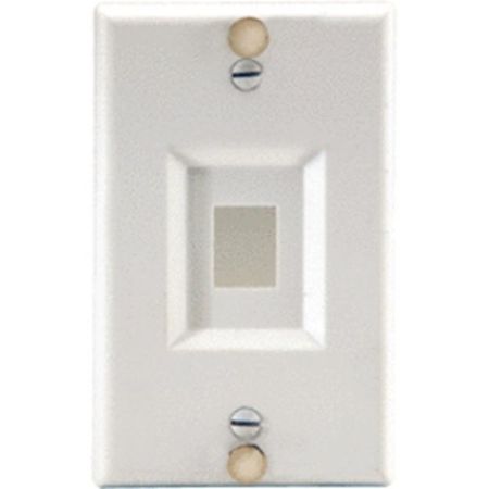 On-Q WP3467SS Keystone Wall Phone Plate  Stainless Steel                                                                        