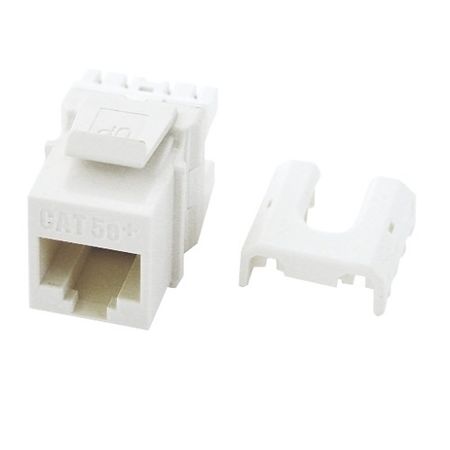 On-Q WP3475WH Quick Connect RJ45 CAT5e A/B Keystone Insert  White                                                               