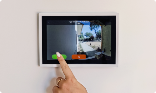 Chime view within the T5 Touchpanel