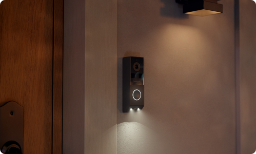 Lifestyle front shot of the New Control4 Chime Pro