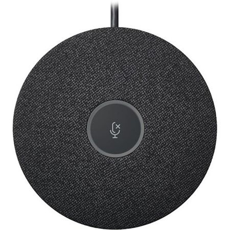 Logitech Rally Mic Pod Wired Modular Microphone with RightSound for Rally  Rally Bar  and Rally Bar Mini  Graphite              