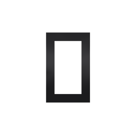 Control4® Lux 1 Gang-Faceplate - - Black                                                                                       