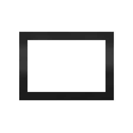 Control4® Lux 3 Gang Faceplate - - Black                                                                                       