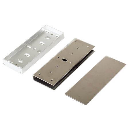 SECO-LARM® Glass Door U-Bracket for 1 200-lb. Series  Electromagnetic Locks - Stainless Steel                                  
