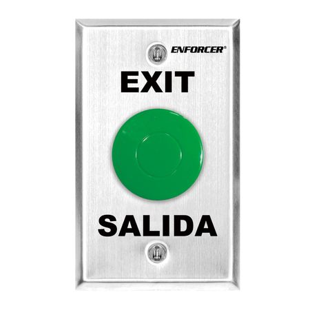 SECO-LARM® RTE Plate Pneumatic Timer – Green - Stainless Steel                                                               