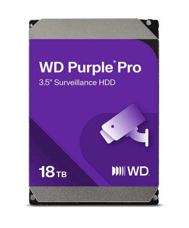 Western Digital WD Purple™ Pro Surveillance 18TB Hard Drive                                                                   