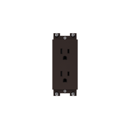 Control4® Lux Duplex Outlet - Coffee                                                                                           