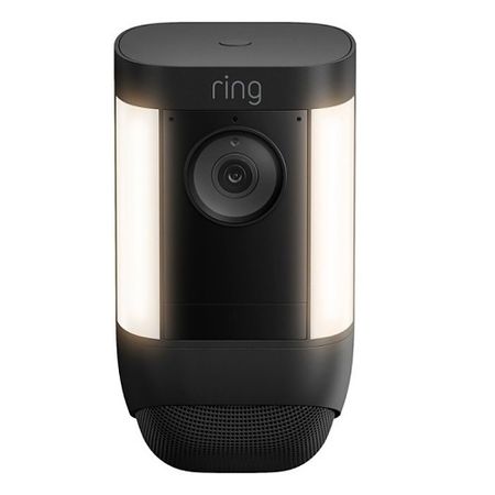 Ring Wireless Spotlight Camera Pro Wireless  Battery Outdoor HD IP Security Camera with Light  Black (B09DRHPRT6)               